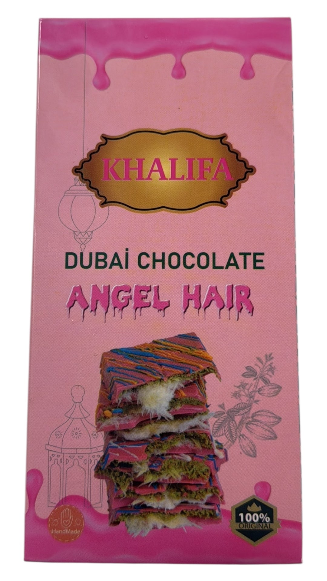 Khalifa Dubai Angel Hair Chocolate – 150g Bar
