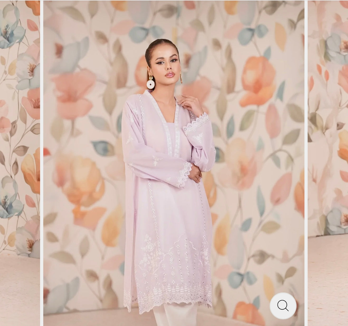 Pastel Lilac Embroidered Lawn 2-Piece Suit